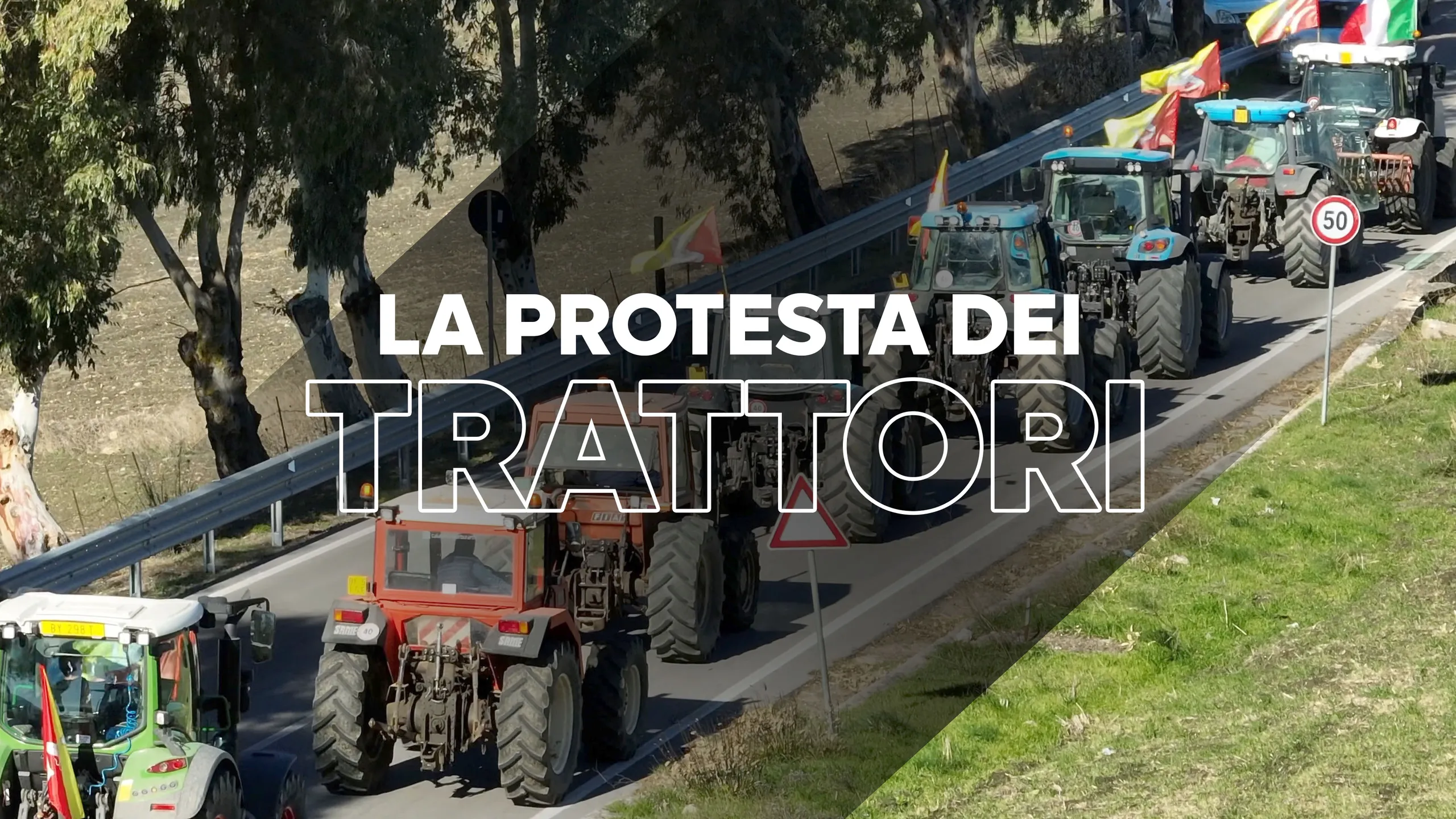 Trattori protesta